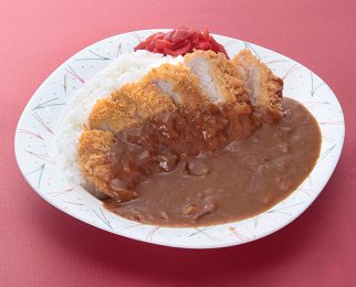 Curry and rice with pork cutlet 1,100 yen